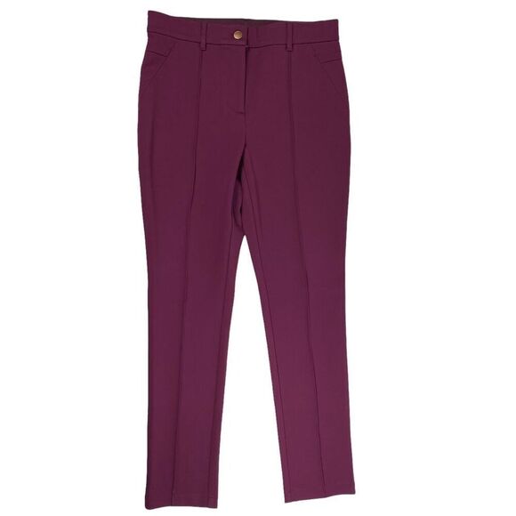 Chico's Stretchy Pants size 6 Merlot - Picture 1 of 7